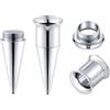 Longbeauty 8G-13/16 - Dilatatore per orecchio, in acciaio inox, 13/16 (20mm), Acciaio inossidabile