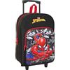 safta SPIDER-MAN - Zaino per bambini con carrello compatto, ideale per bambini di diverse età, comodo e versatile, qualità e resistenza, 33 x 43 x 15 cm