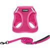 Best Pet Supplies Voyager Step-in Air - Imbracatura in rete e guinzaglio riflettente per cani da 1,5 m, con manico in neoprene, per cuccioli di taglia piccola, media e grande di Best Pet Supplies - Set (fucsia), XL