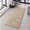 HANSE Home Design - Passatoia in Velluto, Tinta Unita, Pure, Polipropilene, Colore: Tortora/Crema, 80 x 400 x 1,3 cm