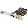 ANTIOCH Scheda audio PCIe PCI-E X1 CMI8738 Chip 32/64 bit Scheda audio Stereo 5.1 Canali Scheda audio integrata Desktop per PC