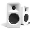 Kanto ORA 100W Powered Bi-amp Reference Desktop Computer Speakers w/Bluetooth 5.0 & USB-C | 100 Hz Crossover | Reference Quality Sound | Pair | White