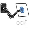 Drepint Supporto da Parete per Tablet, Supporto magnetico per Tablet, Porta Cellulare in Alluminio Girevole a 360° Adatto per Tutti Smartphone, La Maggior Parte dei laptop ed E-reader