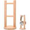QLEUIFT 1 pcs Supporto per Cuffie, Supporto per cuffie in pino, Stand Headset da Gaming con Base Solida, Adatto a Cuffie di Tutte le Dimensioni, Colore del legno