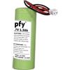 Ampfy Batteria BATXU03 3,7 V 1,3 Ah 1300 mAh | SIRENE Allarme Sostituzione Compatibile con DIAGRAL ATRAL Security SAS Hager DAITEM 1UR18500Y / BATRXU03X / RXU03X ecc