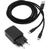 NEWASHAN Y-Cavo adattatore di ricarica per Motorola Radio T62 T72 T82 Extreme T92 H2O XT185 Walkie Talkie PMPN4152AR Dual Micro USB Line Connettore PSU (adattatore EU)
