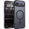TOCOL Cover Magnetica per iPhone Air 6,5 Pollic, Compatibile con MagSafe, Anello Magnetico Incorporato, Protezione Fotocamera Integrata, Custodia Antiurto per iPhone 17 Air, Nero