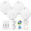 uootem Air Tracker Android, 4 Pezzi Smart Tag, Bluetooth Localizzatore Compatibile con Google Find Hub(Solo Android), Smart Tracker Tag Chiavi per Bagagli,Valigie,Chiavi,Portafogli (bianco)