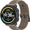 GIOPUEY 22mm Cinturini Compatibile con SUUNTO Vertical 2/Vertical/Race2/Race/Race S/Run, Morbido TPU Cinturino [Design a Colori di Giunzione] - Brown