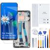 H&LYCYJ Display per Xiaomi 11 Lite 5G NE/Mi 11 Lite 4G TFT 2109119DG 2107119DC 2109119DI - Kit di ricambio per schermo LCD (nero con cornice)