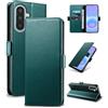 Yunubeyii Cover Libro per Samsung Galaxy A57,Verde | Blocco RFID,Luxury PU Pelle,Portafoglio,Card Holder,Magnetic Phone Custodia,Kickstand,Protettiva,Antiurto