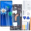 H&LYCYJ Display Schermo per Samsung Galaxy S22 Ultra 5G TFT S908B S908B/DS S908U LCD Schermo Kit di Ricambio（Nero con Cornice, Senza impronte digitali)