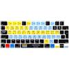MMDW Cover per tastiera con scorciatoie, layout UE per MacBook Air 2023 da 13,6 15,3 M2 A2681 A2941, MacBook Pro 14 A2442 A2779 e MacBook Pro 16 A2485 A2780 (Serato-Scratch-Live)