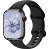 Yoohoo Silicone Cinturini Compatibile con Cinturino Apple Watch 44mm 45mm 46mm 49mm 42mm(Series 3 2 1) per Donna Uomo, Cinturini Sportivi di Ricambio per Apple Watch Se Ultra 10 9 8 7 6 5 4 3 2 1