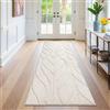 SHACOS Tappeto Corridoio Lungo 80x200 cm, Tappeti Passatoia Lavabile, Tappeto Cucina Antiscivolo Pelo Corto, Tappeti Runner per Ingresso, Cucina, Camera da Letto, Beige