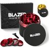 Blazed Grinder grande in alluminio per erbe aromatiche (rosso)