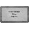 Markotex Zerbino Personalizzato 39x68 cm - Tappeto ingresso Esterno/Interno con Nome, Testo, Antiscivolo, Ultra Assorbente, Lavabile in Lavatrice, Fondo in Gomma Naturale (Pietra Grigia, Personalizzato)