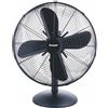 Kooper Ventilatore da tavolo 4 pale, in acciaio, 3 velocità con oscillazione, 50 W nero