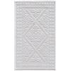 Pierre Tappeti Tappeto Sardo bianco 55x140 cm lavabile 100% cotone prodotto in Sardegna. Tappetino bagno cucina ingresso pratico morbido.
