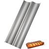 iplusmile Teglia Pulire Scomparti a Carbonio e Facile al Pane Acciaio 2 da Usare per Baguette a Casa Panetteria