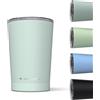 Daikoku Thermos da Caffè 330 ml in Acciaio Inossidabile | Bicchiere termico a doppia parete isolante senza BPA | Mantiene le bevande fredde per 12 ore e calde per 5 ore | Colore Verde Pastello