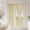 Vatge Tenda autoadesiva per porta francese, pannello per porta d'ingresso, per finestre in vetro e porta del patio, 1 pannello, larghezza 63 x lunghezza 72 cm, beige chiaro