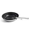 KitchenAid Stainless Steel Set di padelle antiaderenti da 20 cm e 28 cm, acciaio inox, senza PFAS, rivestite, a induzione, adatte al forno, lavabili in lavastoviglie, argento