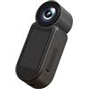 QOXEZY 4K per Mini Body Camera Indossabile Magnetica Action Cam Loop Recording App Condivisione Design Compatto per Lavoro Sport Vlogging Bianco (nero)