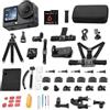 DJI Osmo Action 6 Standard Combo Bundle, sensore quadrato da 1/1,1, apertura variabile di f/2,0-f/4,0, action cam 8K, batteria 4 ore per vlog, viaggi, attività all'aperto (58 accessori e due batterie