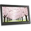 Generic Cornice digitale con grande display con sensore di movimento e telecomando, riproduzione di video/musica/foto/e-book/calendario/orologio, accensione e spegnimento automatico, memoria USB/SD Card