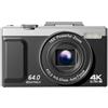EasyByMall Fotocamera digitale retrò 4K, videocamera Vlogging UHD da 64 MP con zoom 16X, schermo flip da 3 pollici, ricarica rapida di tipo C, ABS+corpo in metallo per viaggi