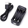 Glowster Caricabatterie AA/AAA, ricarica rapida, design compatto, indicatore LED; ideale per ricaricare le batterie e prolungare la durata.