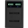 Naroote Doppio Hub di Ricarica Rapida per Batteria Fotocamera EN‑EL19 con Display LCD e Doppia Funzione di Ricarica per Fotografia All'aperto, Plastica, 1 unità
