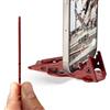 GEOMETRICAL Prov2 - Treppiede tascabile per iPhone, kit universale, colore: Rosso sangue