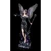 Grande Statua Fantasy Fatina Elfo Dark Angel Della Fee Nera Engel H 77 cm