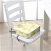 Surwin Rialzo da Sedia per Bambini Rialzo Sedia Bambini Cuscino Rialzo Cuscino per Sedia Seggiolino Regolabile Lavabile Smontabile con 2 Cinghie per Sedia da Pranzo - 3D Leone (Girasole,32x32x8cm)