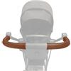 PROTEC TIF | Fodere in ecopelle compatibile con il manubrio di Cybex Mios, marrone scuro