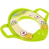 PAMINGONO Riduttore Wc e Bambina in Pvc Verde Design Carino e Facile da Lavare, Sedile del Water Portatile per Addestramento al Vasino a Casa in Viaggio