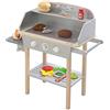 roba Griglia barbecue in legno, Con accessori in tessuto di 14 pezzi, A partire dai 3 anni, Grigio