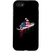 Paint Dripping Patriotic 4th of July US Custodia per iPhone SE (2020) / 7/8 Snowmobile Snow Machine Snowmobiling bandiera americana USA gocciolamento