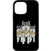 Cool 3 Hip Hop Trio Street Gold Chain Fu Custodia per iPhone 13 Pro Max Akita Dog Rap Old School Retro Streetwear anni '80 '90 Tre