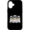 Cool 3 Hip Hop Trio Street Gold Chain Fu Custodia per iPhone 16 Pug Rap Old School Retro Streetwear anni '80 '90 Tre