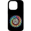 Girl Power Gift Hippie Empower Apparel Custodia per iPhone 14 Pro Girl Power Flower Tie Dye Hippie Femminile Empower