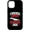 True Crime Merch for Investigative Crime Custodia per iPhone 12/12 Pro Esperto forense dalla nascita 2026 Compleanno a tema True Crime