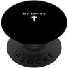 Christian Prayers And Bible Verse Gifts Il mio Salvatore Fede minimalista Gesù Cool Christian PopSockets PopGrip Adesivo