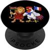 Kenya France Heritage Bandiera Kenya Francia Radici keniote Orgogliosa francese PopSockets PopGrip Adesivo
