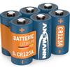 ANSMANN CR123A Batteria al litio 3V 6 pezzi - ideale per apriporta da garage, sistema di allarme, mini radio, trigger radio per fotocamera, dispositivi di misurazione, campanello