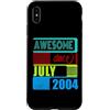 Awesome since 2004 Geburtstagsspruch Jul Custodia per iPhone XS Max 22 Anni Vintage 2004 nato Luglio Fantastico da