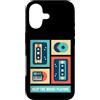 Old School Cassette Tapes 90s Vintage Gr Custodia per iPhone 17 Nastro a cassetta retrò vintage con musica anni '80, stile hip hop, regalo per uomini e donne