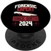 True Crime Merch for Investigative Crime Esperto forense dalla nascita 2024 Compleanno a tema True Crime PopSockets PopGrip Adesivo